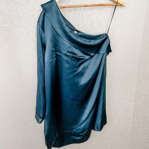 Michelle Mason off the shoulder dress.